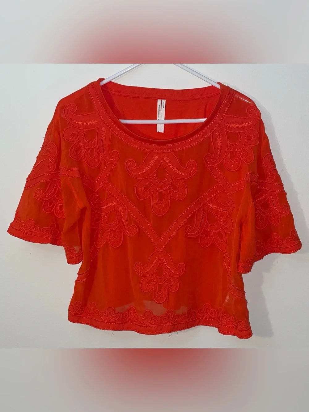 Anthropologie top vibrant